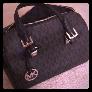 Michael Kors Black Mk tote bag